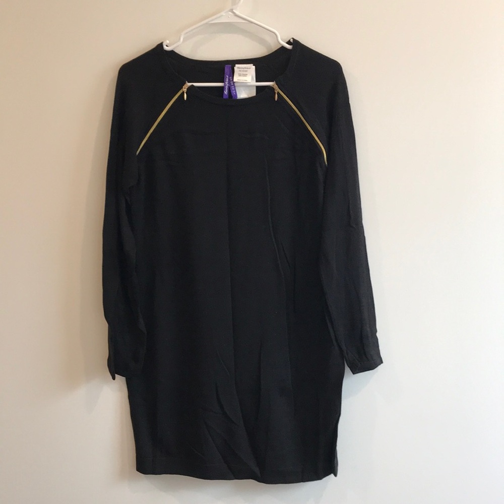 Black maternity sweater dress. Size 8